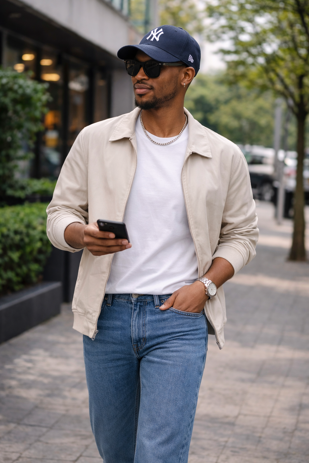 Outdoor Stroll Male Pose